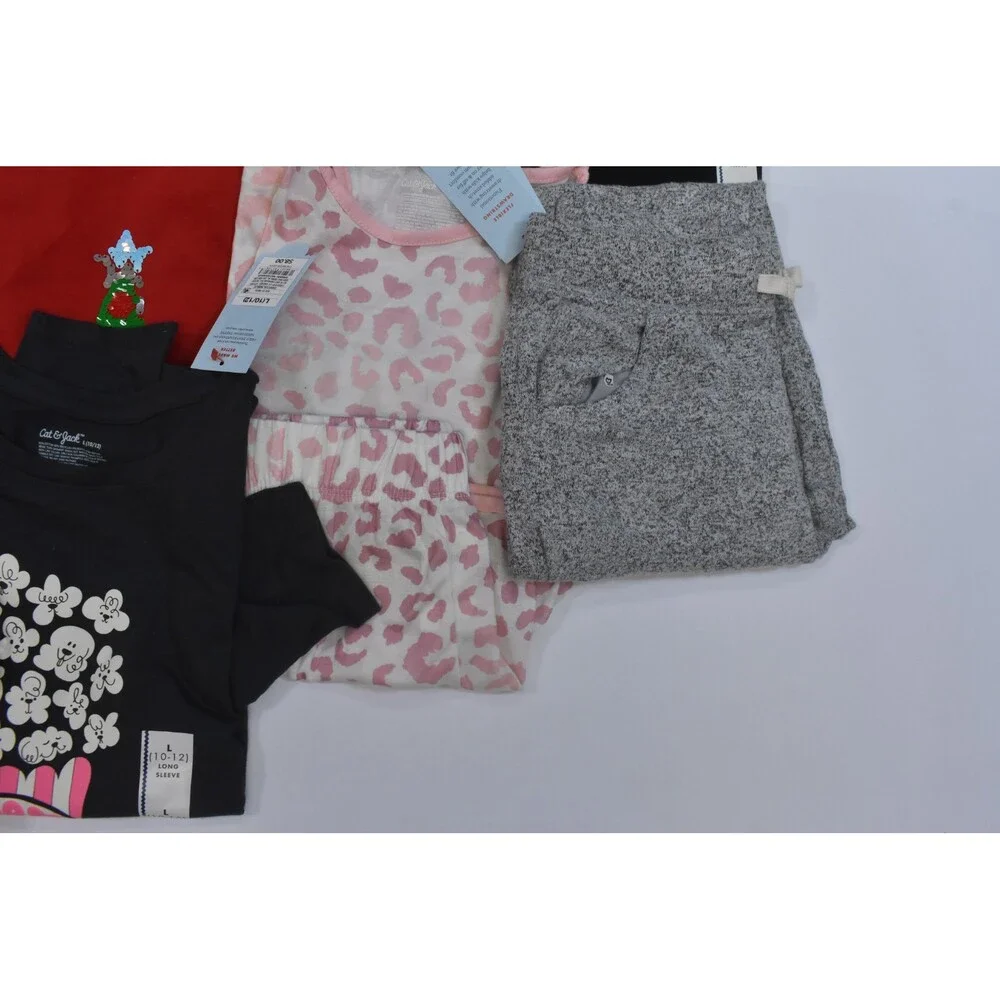 Cat & Jack Buk Lot Of 11 Girls Size 10/12 Mixed Season Tops Bottoms Shorts